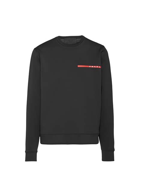 prada sweatshirt grau|Prada sweatpants men's.